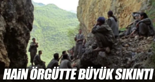 Terör örgütü PKK’da büyük sıkıntı