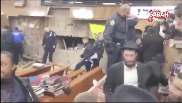 New York’ta sinagogda gizli tünel! Yahudilerle polis birbirine girdi | Video