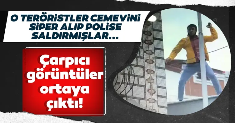 Çarpıcı görüntüler ortaya çıktı! Cemevini siper alıp polise saldırmışlar...