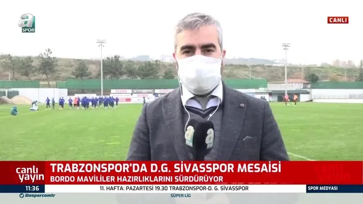 Trabzonspor'da Sivasspor maçı hazırlıkları sürüyor