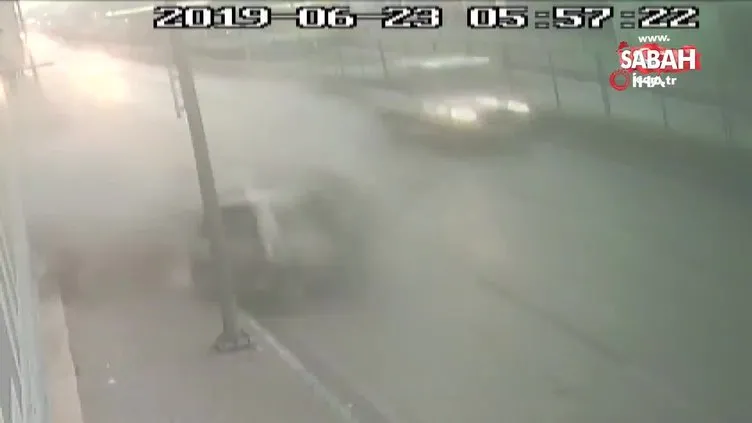 120 kilometre hızla gelen ölüm kameraya böyle yansıdı: 1 ölü 1 yaralı!
