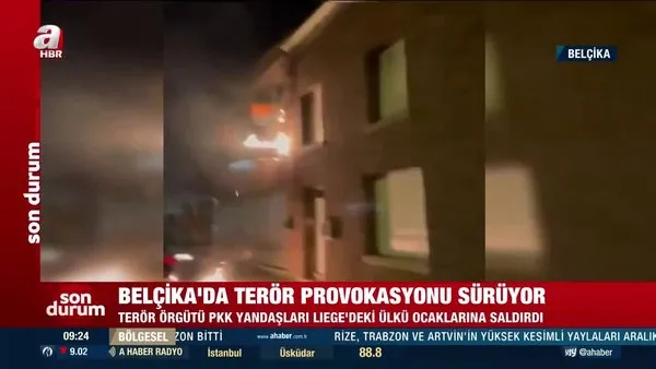 Belçika'da terör provokasyonu sürüyor! PKK yandaşları ülkü ocaklarına saldırdı | Video