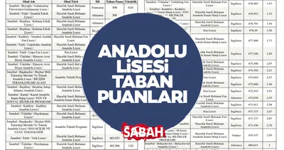 ANADOLU LİSESİ TABAN PUANLARI 2026 | MEB ile İstanbul, Ankara, İzmir ve Bursa Anadolu Lisesi taban puanları