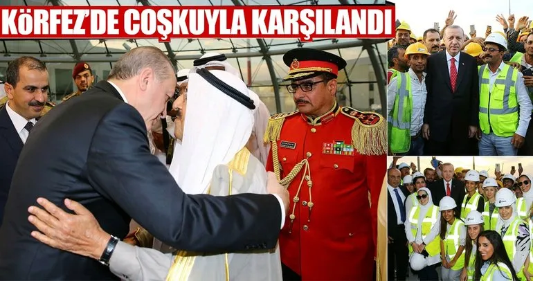 Erdoğan Körfez’de coşkuyla karşılandı