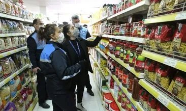 Zabıtadan market denetimi