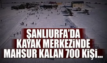 Karacadağ Kayak Merkezi’de mahsur kalan 700 kişi kurtarıldı!