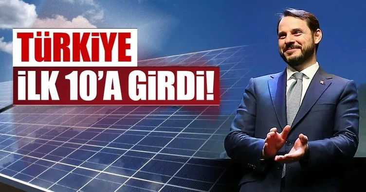 Türkiye güneş enerjisinde ilk 10’a girdi