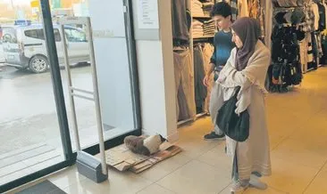 Islanan köpeği mağazaya aldılar #edirne