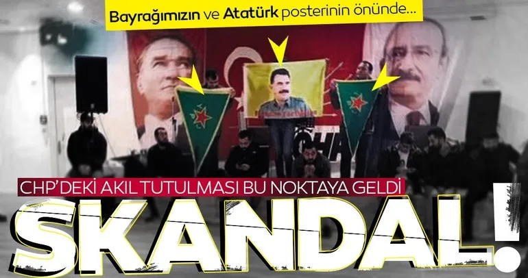 Son dakika haberi! Türkiye bunu da gördü; CHP toplantısında bayrağımıza PKK hakareti!