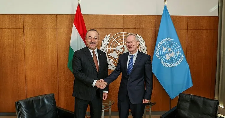 Dışişleri Bakanı Çavuşoğlu, New York’ta BM 77. Genel Kurul Başkanı ile bir araya geldi