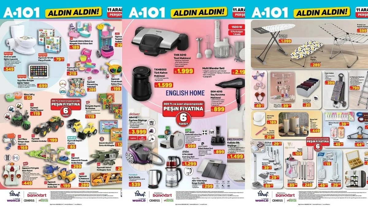 PERŞEMBENİN YILDIZLARI: A101 aktüelde bu hafta: ütü masası, çamaşır kurutmalığı, valiz çeşitleri...