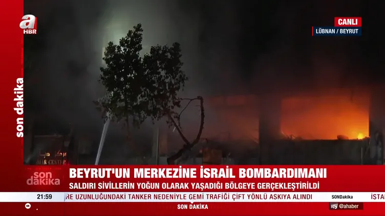 Son dakika: Katil İsrail kana doymuyor! Beyrut’un merkezine bir günde ikinci saldırı