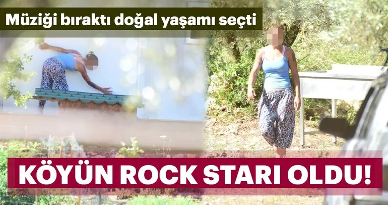 Ünlü Rock yıldız Özlem Tekin Milas’taki bir köyde ortaya çıktı