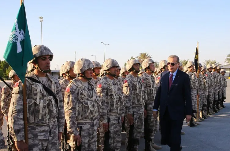 Cumhurbaşkanı Erdoğan’dan Katar TSK Kara Unsur Komutanlığı’na ziyaret