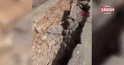 Depremlerde Malatya’da dev yarıklar oluştu | Video