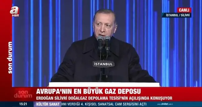 SON DAKİKA | Silivri doğalgaz depolama tesisi açıldı! Başkan Erdoğan: Trakya enerjide merkez olacak