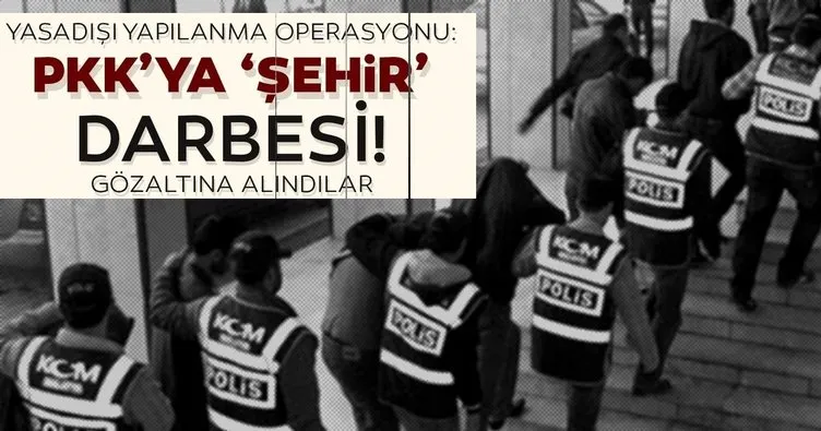Terör örgütü PKK’nın gençlik ve şehir yapılanmasına operasyon: 9 gözaltı