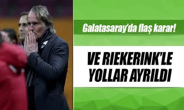 Galatasaray’dan Riekerink kararı