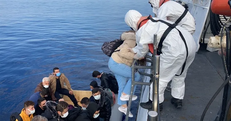 Bodrum’da 25 düzensiz göçmen kurtarıldı