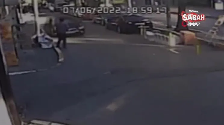 Otomobille birini ezmeye çalışırken işyerine daldı... O anlar kamerada | Video