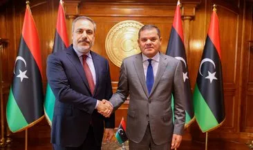 MİT Başkanı Fidan Libya Başbakanı Dibeybe ile görüştü