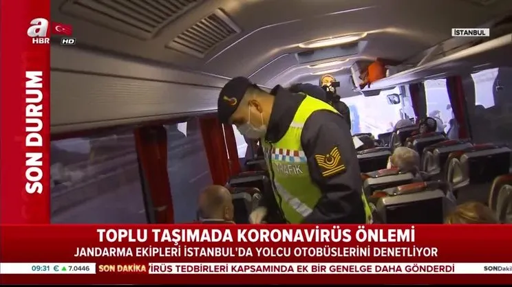 Toplu taşımada koronavirüs önlemi! Seyahat belgesi olmayan 65 yaş üstündeki kadın evine götürüldü! | Video