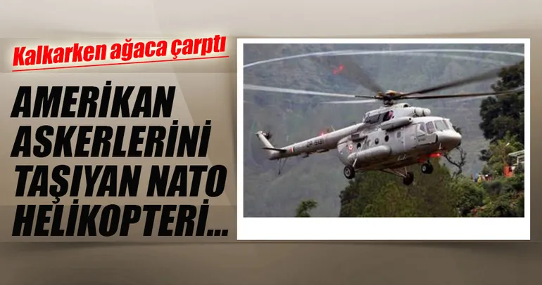 Afganistan’da NATO helikopteri düştü