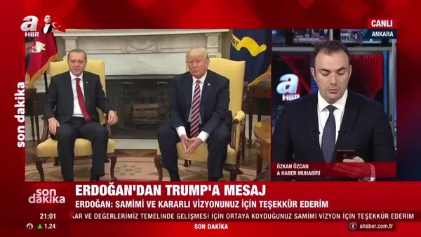 Son dakika! Başkan Erdoğan’dan ABD Başkanı Trump’a vizyon ve dostluk teşekkürü | Video