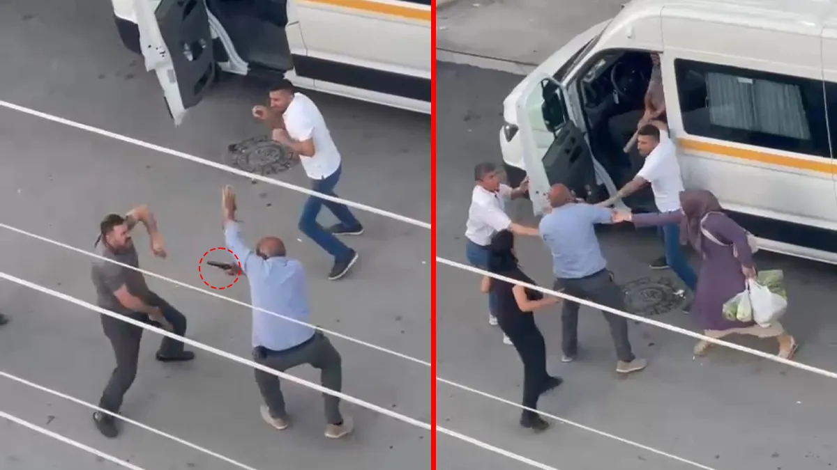 Ankara Pursaklar'da yaşanan kavga sonrası olay yeri
