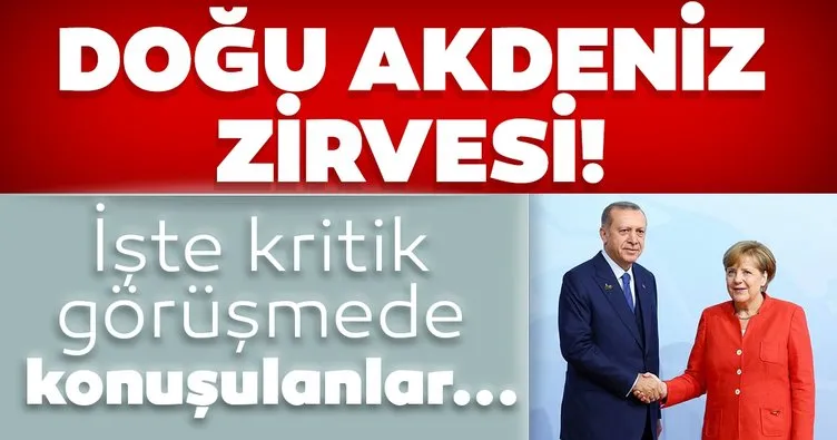 Son dakika: Başkan Recep Tayyip Erdoğan ile Merkel arasında kritik görüşme!
