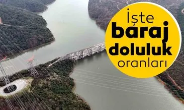 İstanbul barajları görüntüleri geldi! İşte sevindiren baraj doluluk oranları...