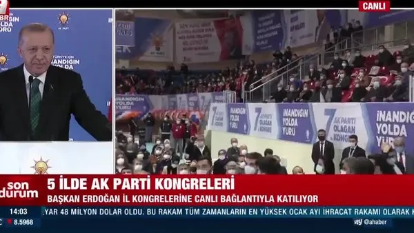 Son Dakika: Başkan Erdoğan'dan AK Parti Artvin - Bilecik - Çankırı - Gaziantep - Iğdır 7. Olağan İl Kongreleri’nde açıklamalar | Video