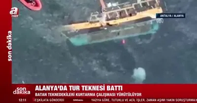 Alanya’da tur teknesinin battığı dehşet anları kamerada! 1 ölü | Video