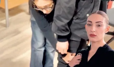 Annesinin bacaklarına sarılıp kaldırdı
