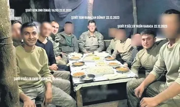 Aynı sofrada 4 şehit