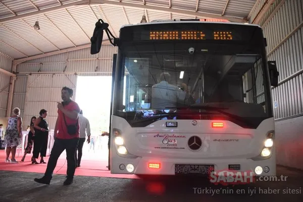 Dünyanın tam donanımlı, ilk mobil hastane otobüsü hastanesi görenleri şaşırttı