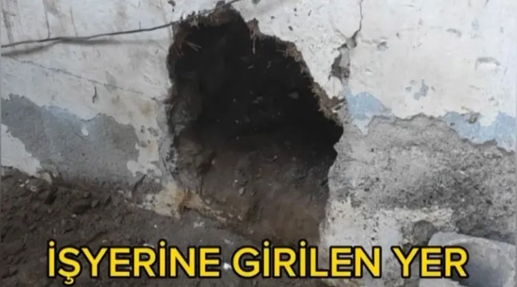 Yer Osmaniye: Hırsızlar duvarı delip soygun yaptı: Tam 1 milyon liralık…