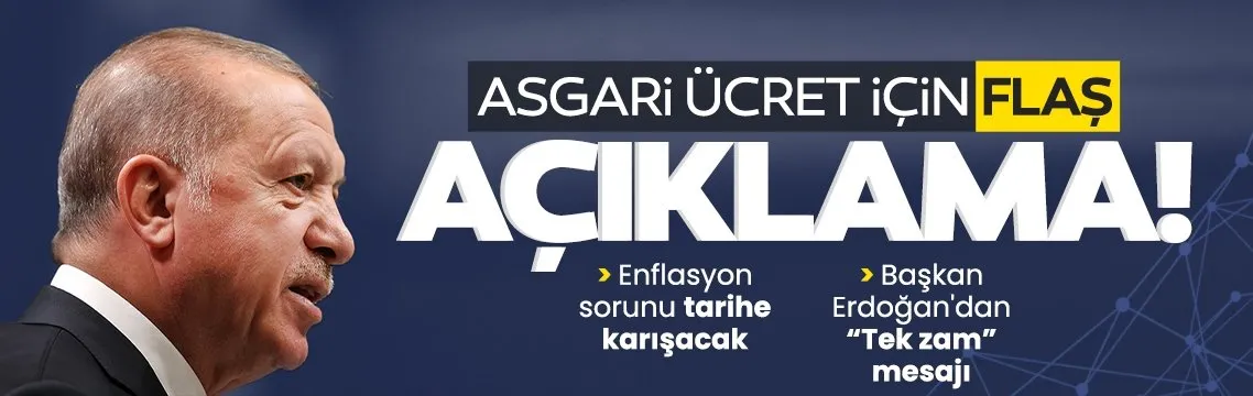 Başkan Erdoğan’dan BAE dönüşü asgari ücret mesajı!