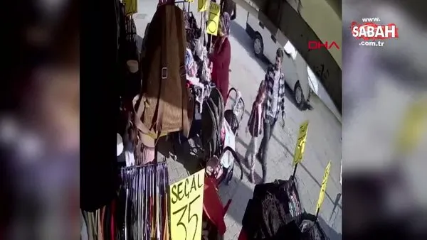 Yere düşen cüzdanı çocuğa aldırıp, cebine attı! Güvenlik kamerasına yakalandı | Video