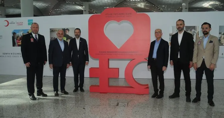 Kızılay ve Kızılhaç’ın ’İyilikte Buluşmak’ sergisi İstanbul Havalimanı’nda