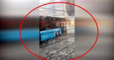 İstanbul’da dolu yağışından korkutan son dakika görüntüleri | Video