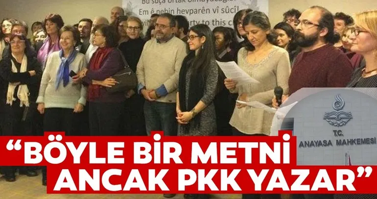 Böyle bir metni ancak PKK yazar