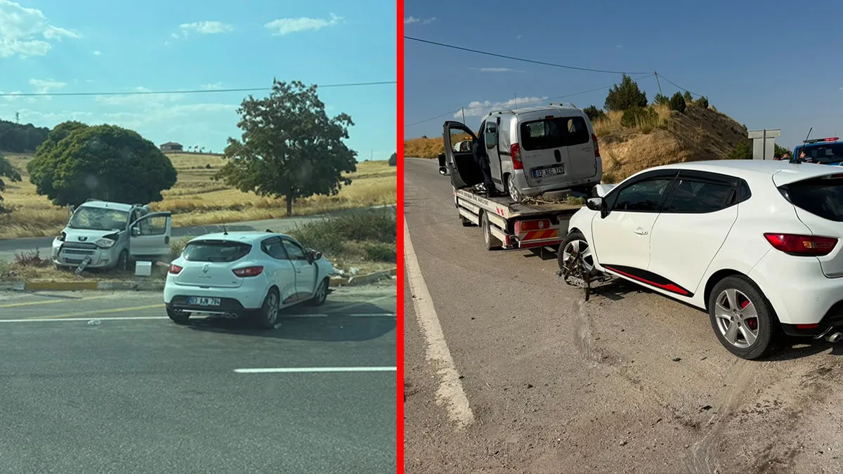 Afyonkarahisar’da korkunç kaza! İki otomobil kafa kafaya çarpıştı: Yaralılar var! Afyonkarahisar’da korkunç kaza! İki otomobil kafa kafaya çarpıştı: Yaralılar var!