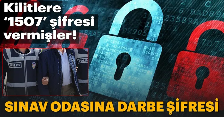 Sınav odasına darbe şifresi