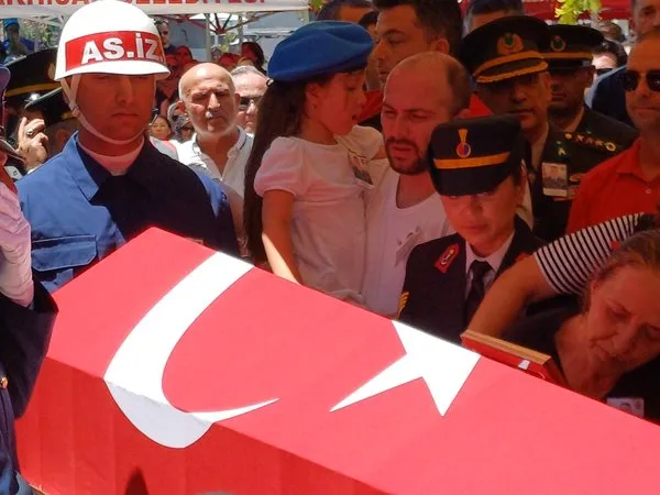 Şehit Fikret Mangura'nın cenaze töreni