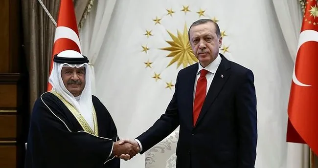 Erdoğan Bahreyn Başbakan yardımcısını kabul etti.