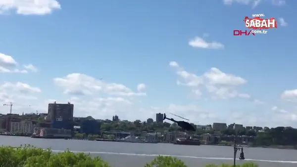New York'ta helikopter Hudson Nehri'ne düştü