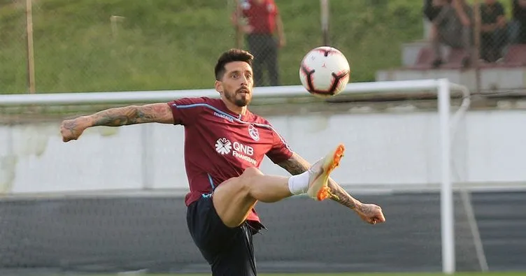 Trabzonspor’un antrenmanında Sosa şov!