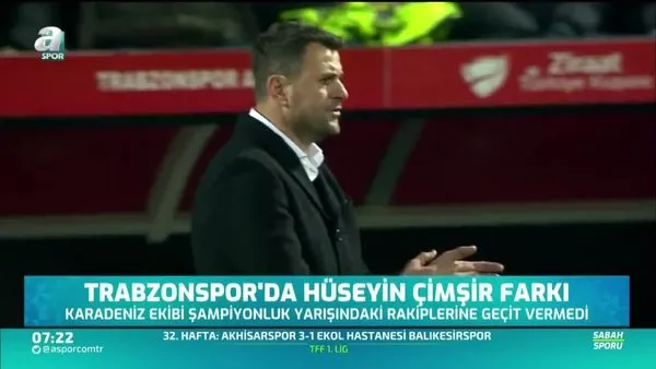 Trabzonspor'da Hüseyin Çimşir farkı ortaya koydu