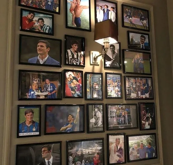 Zanetti'nin lokantasında efsanelerin kramponları sergileniyor